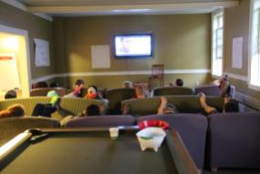 Campers at Movie Night